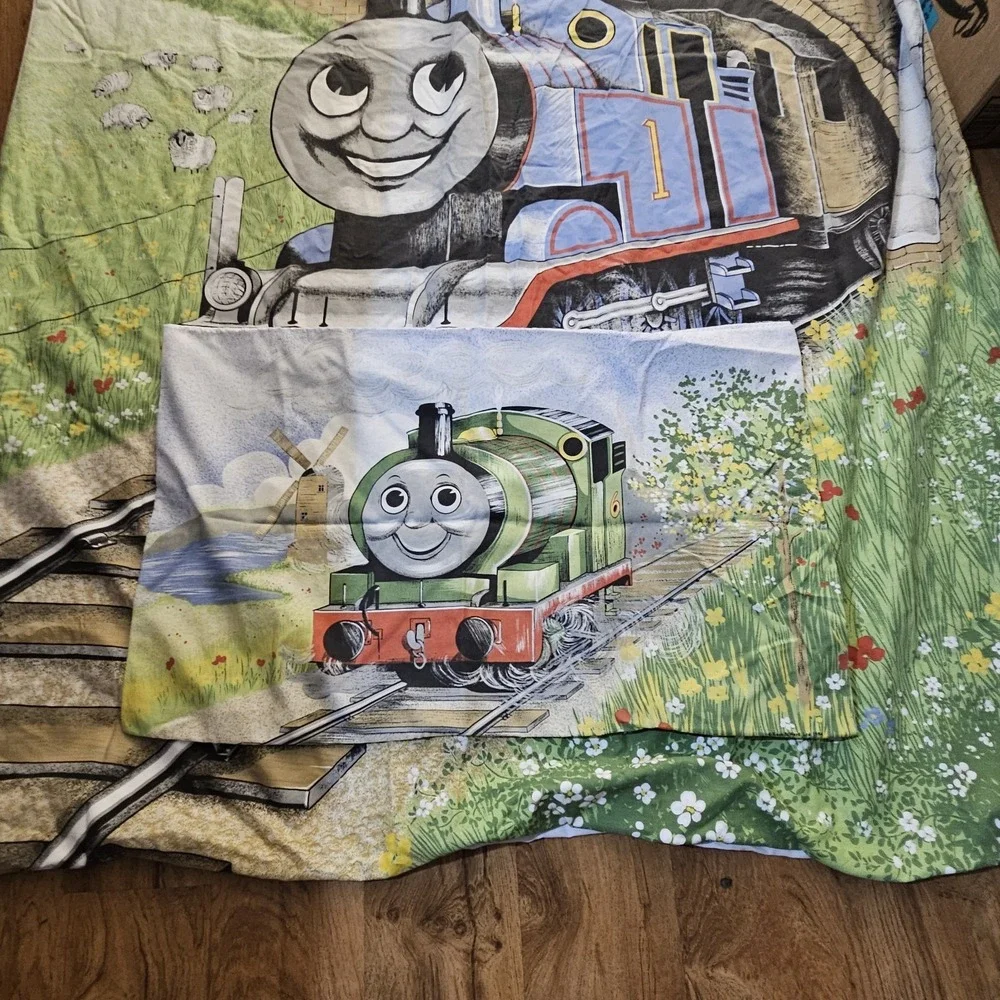 1984 Horrockses Kaye & Ward Ltd Thomas The Tank Twin Duvet Cover &‎ Pillowcase